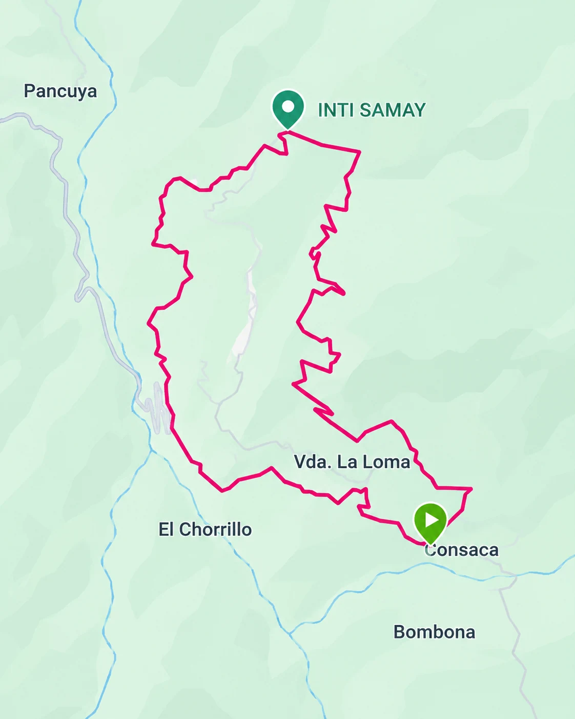 Mapa del recorrido de Ciclismo MTB