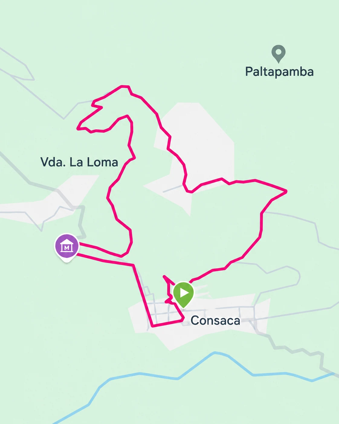 Mapa del recorrido de Trail Running